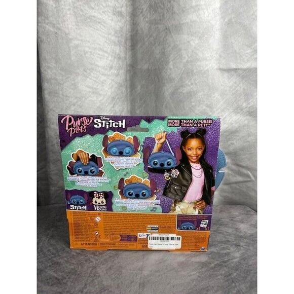 Disney Other - Purse Pets Disney Stitch Talks Blinks Responds 30 Sound Effects Lilo Movie Bag